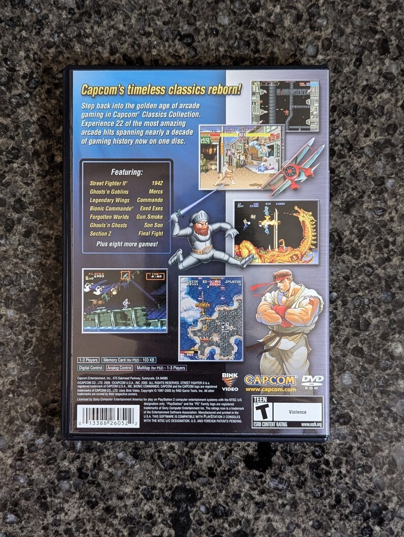 Capcom Classics Collection (PS2) CIB - Tested - photo 4