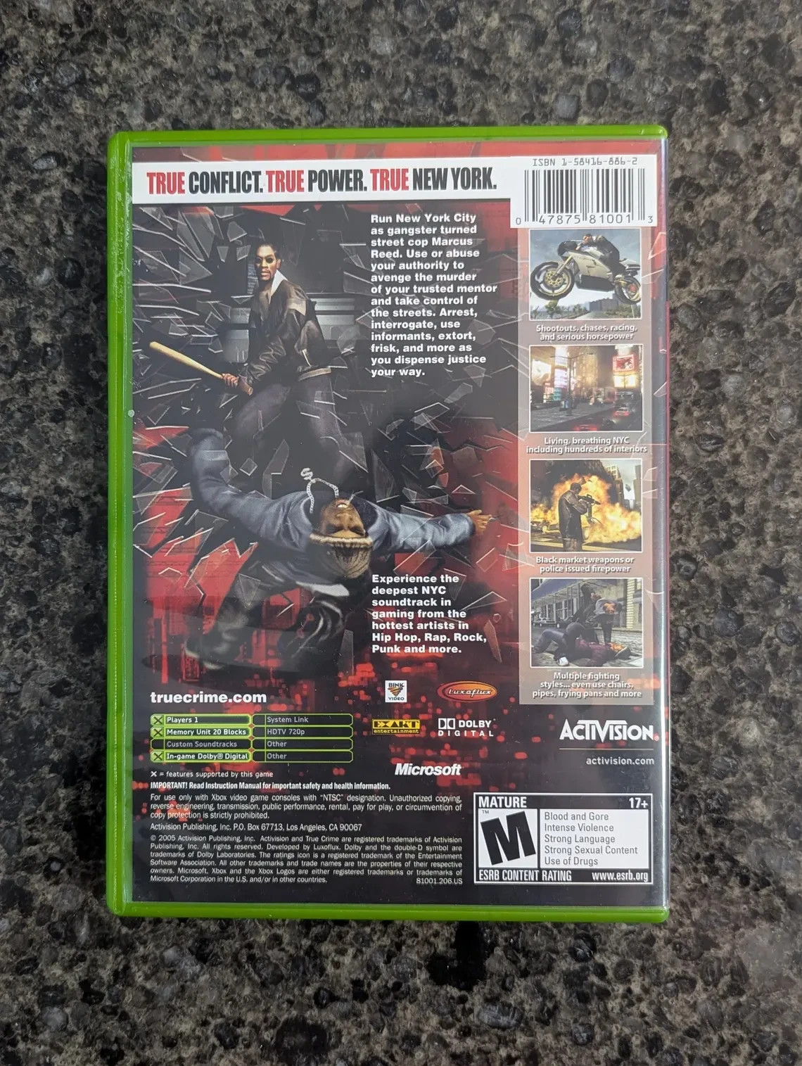 Original Xbox True Crime: New York City CIB Complete - photo 4