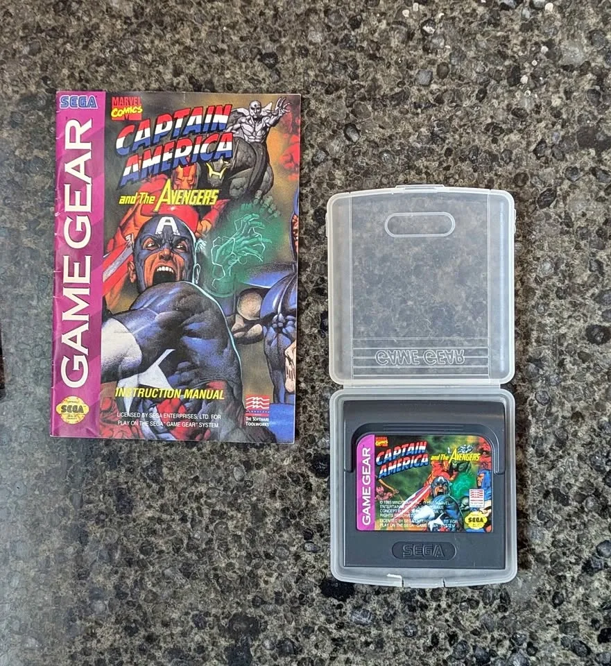 Captain America and The Avengers for Sega Game Gear w/ Manual
