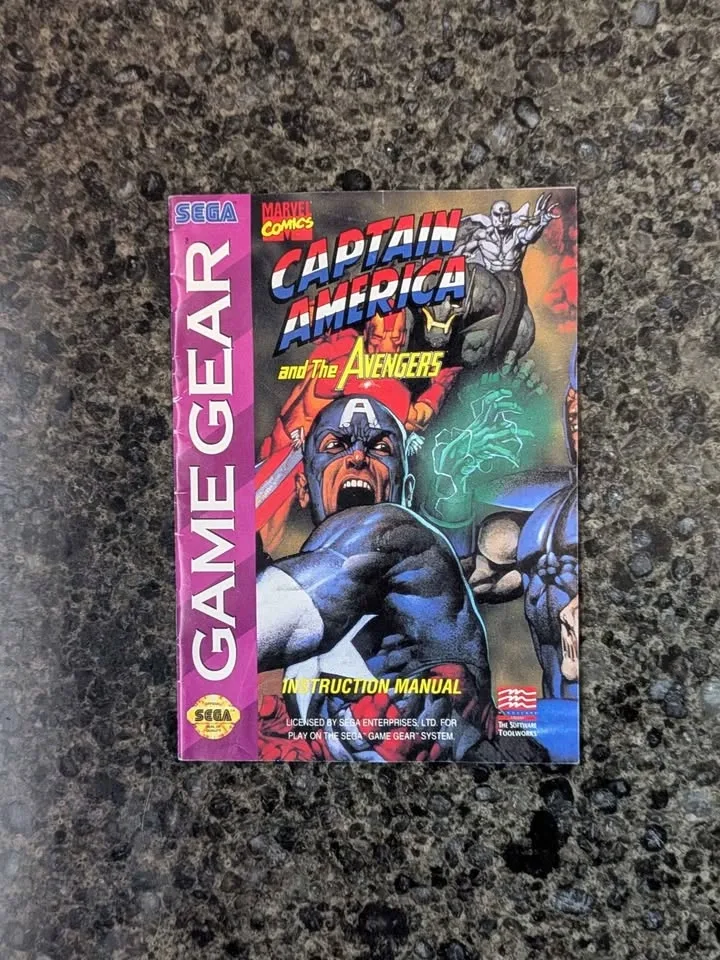 Captain America and The Avengers for Sega Game Gear w/ Manual - photo 2