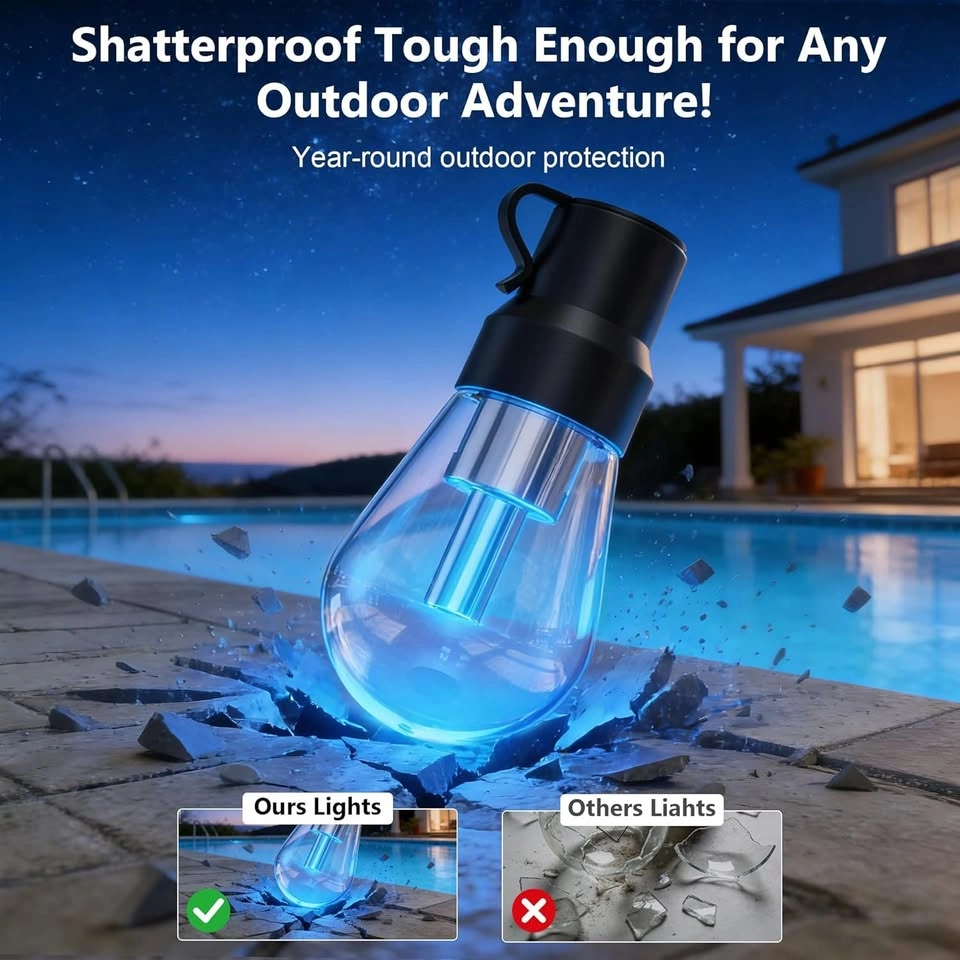 Outdoor String Lights, 150FT RGB+IC Outside Light - photo 2
