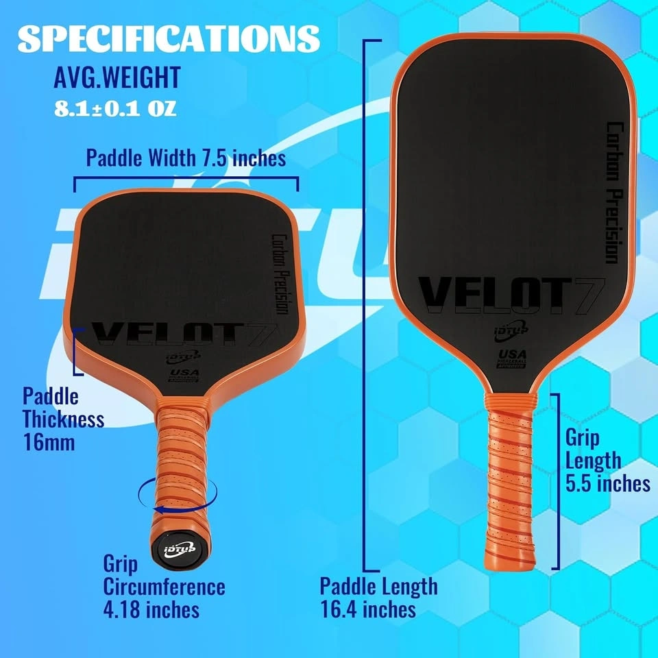 Carbon Fiber Pickle Ball Paddle - photo 3
