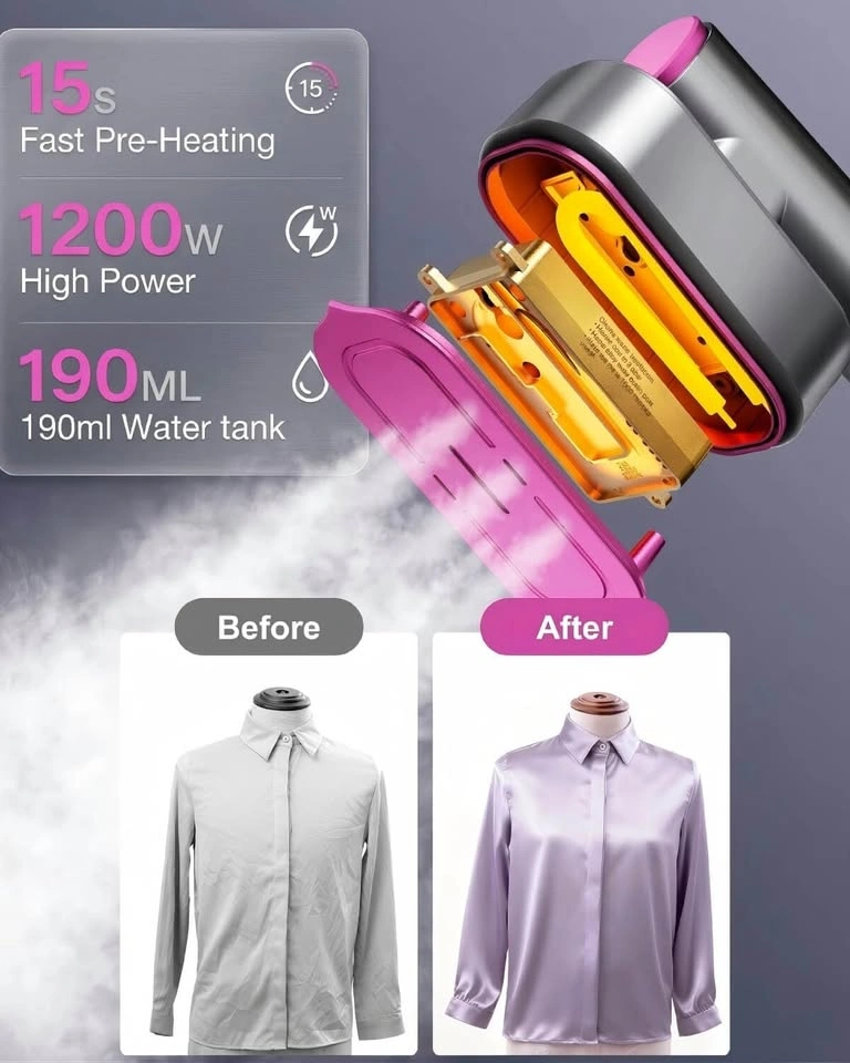 2 in 1 Portable Handheld Clothing Steamer - photo 3