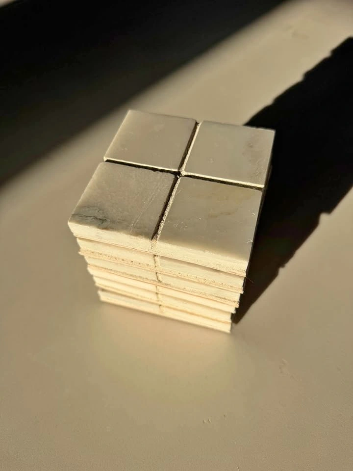 6 MARBLE TILE COASTERS