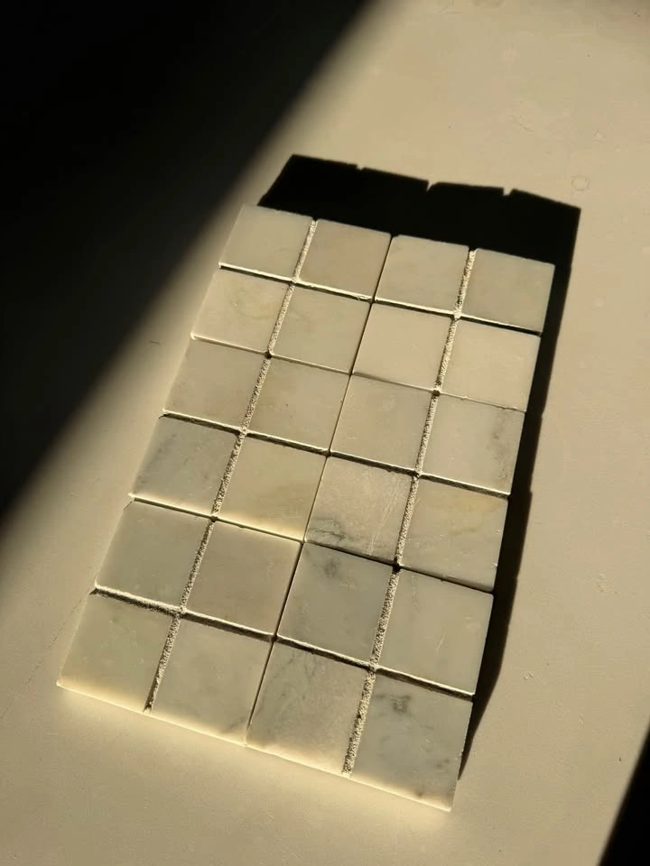 6 MARBLE TILE COASTERS - photo 2