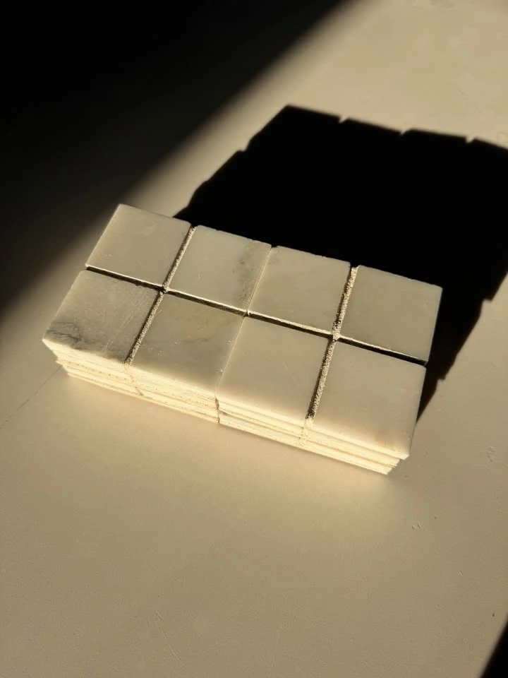 6 MARBLE TILE COASTERS - photo 3