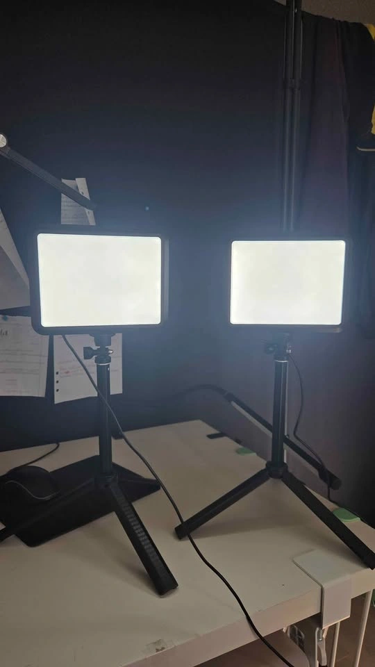 LED Photography Lighting Kit, NiceVeedi 2-Pack 8” Portable Video - photo 3