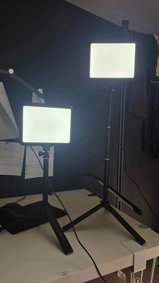 LED Photography Lighting Kit, NiceVeedi 2-Pack 8” Portable Video - photo 4
