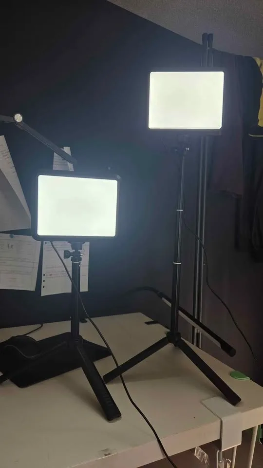 LED Photography Lighting Kit, NiceVeedi 2-Pack 8” Portable Video - photo 4
