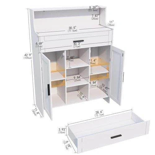 Storage Cabinet with Door and Drawer - photo 2