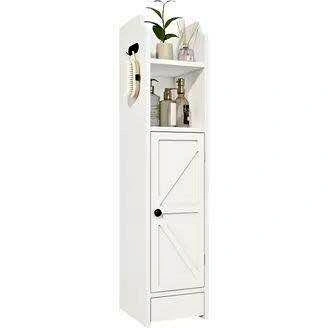 Bathroom Narrow Edge Storage Cabinet