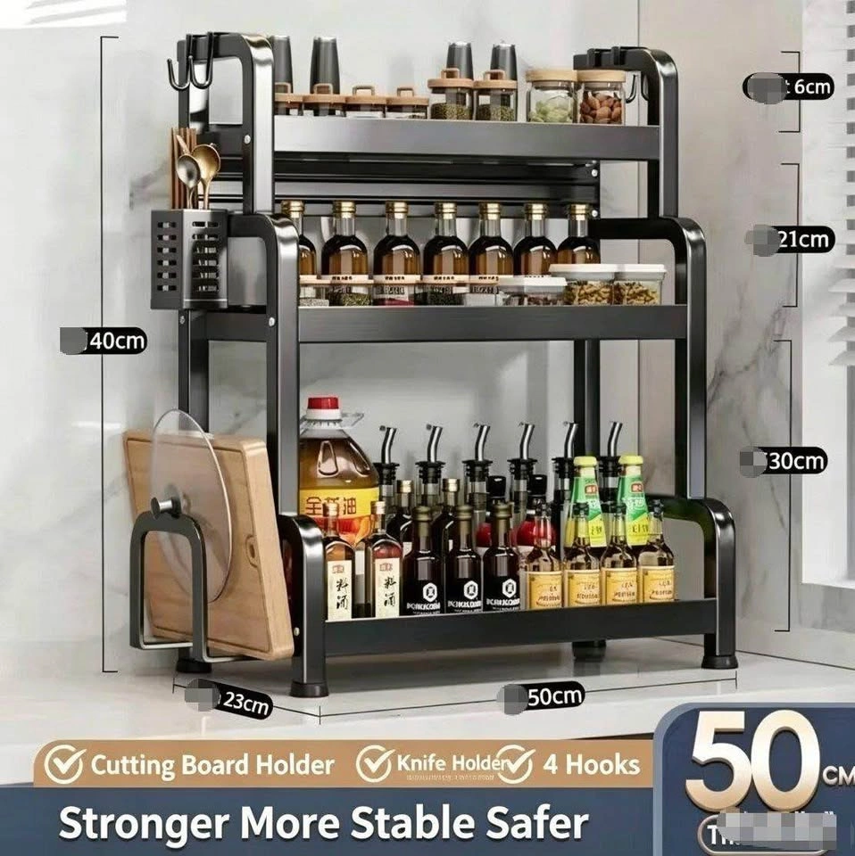 Three layer metal storage rack - photo 2