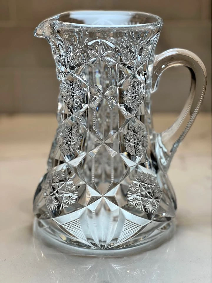 EAPG "Toltec" Tankard Pitcher by McKee Glass Co.