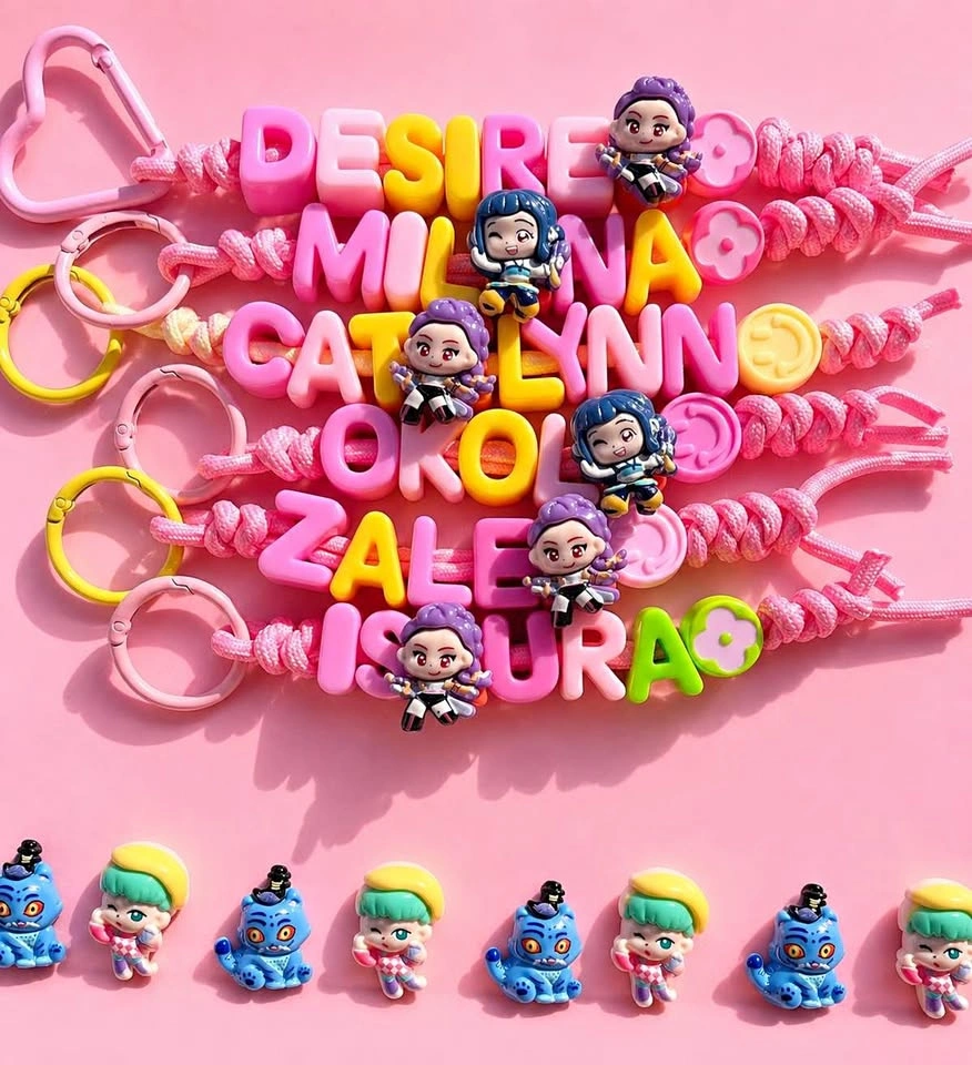 Custom Name Keychain, Bag Charms, Farewell Gifts, BFF Keychain