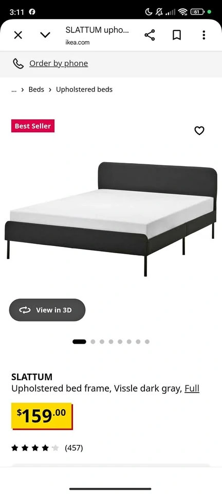 Queen Bed Frame and Mattress