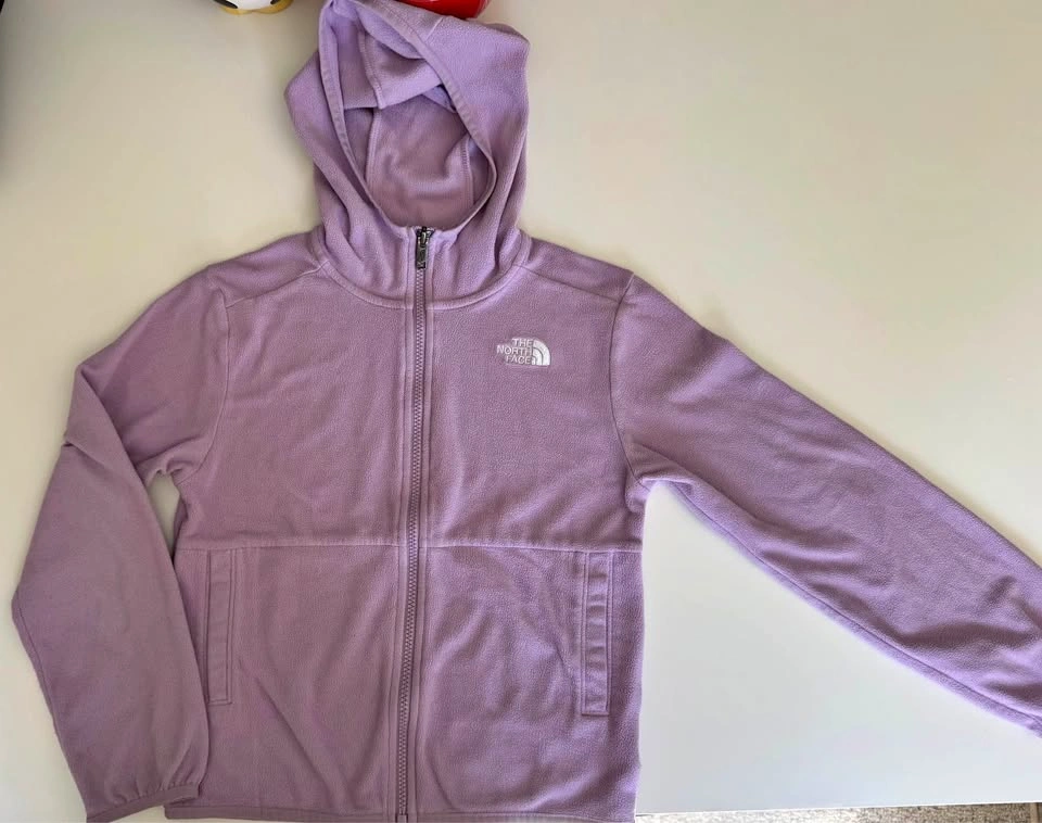 Girls North Face Fleece Zip Up Size 8-10yr