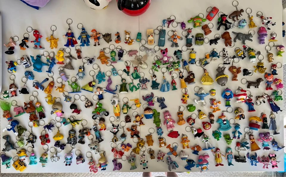 Handmade keychains from repurposed toys - $2 each