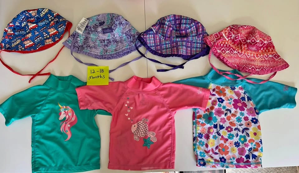 UV Skinz UPF 50 Swimwear & Hats - $5 Each