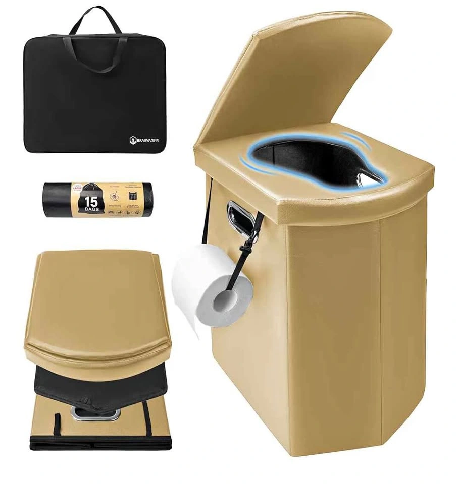 Portable Toilet for Camping Travel with Comfy Seat