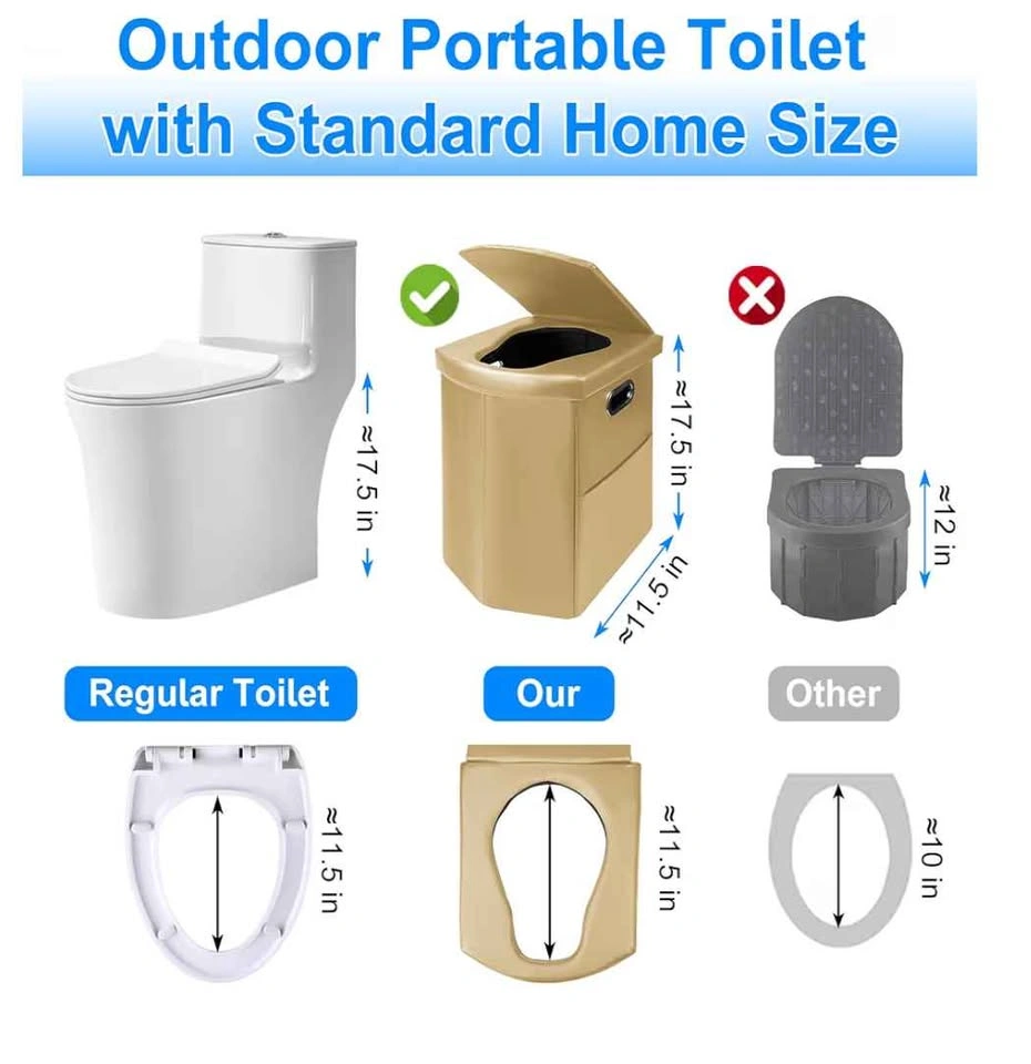 Portable Toilet for Camping Travel with Comfy Seat - photo 3