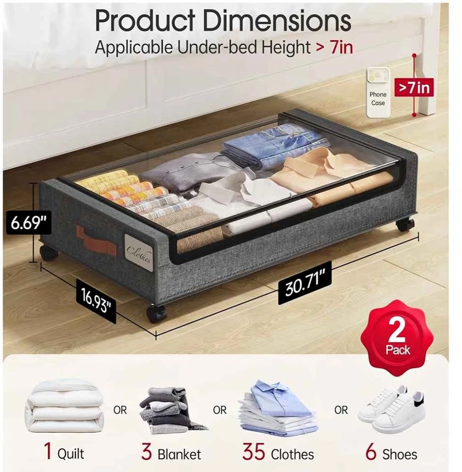 Under-Bed Storage Bins (2-Pack)