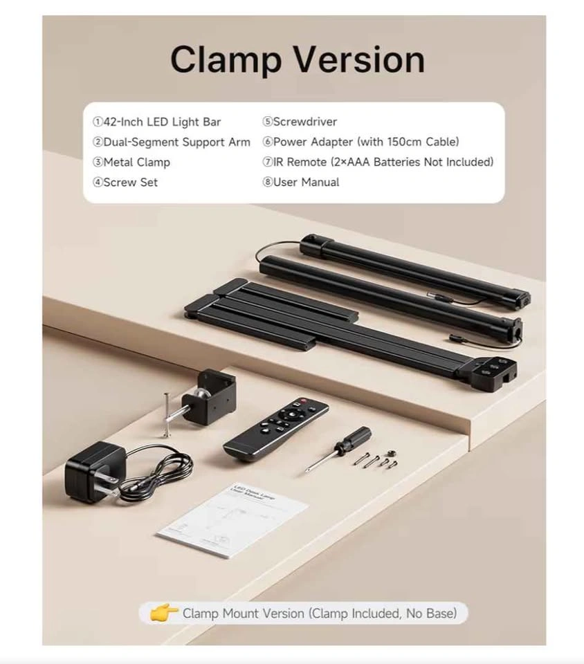 ONEMIX 42" LED Desk Lamp w/ Remote - photo 5
