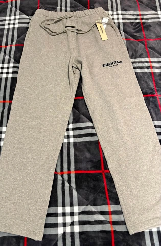 Essential sweat pants dark oatmeal