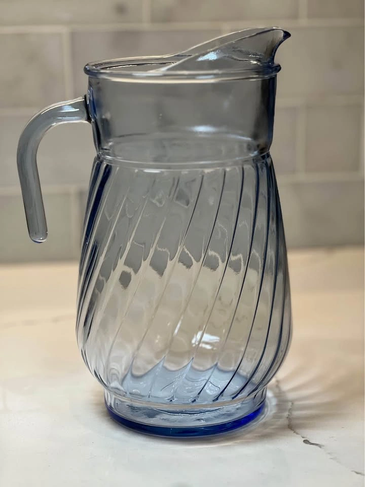 Vintage Blue Glass Pitcher - Indiana Glass/Anchor Hocking - photo 4
