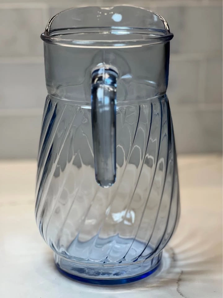 Vintage Blue Glass Pitcher - Indiana Glass/Anchor Hocking - photo 5
