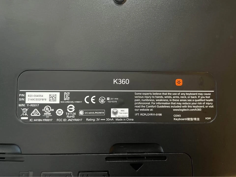 Logitech K360 Wireless Keyboard - photo 4