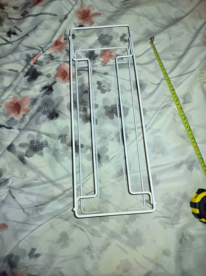 White Wire Can Dispenser Rack