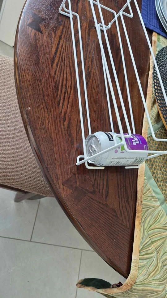 White Wire Can Dispenser Rack - photo 5