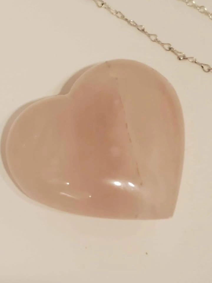 Rose quartz, heart - photo 2