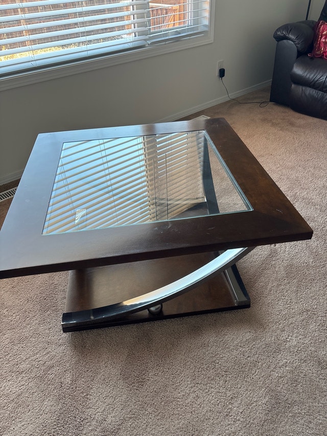 Glass Top Coffee Table