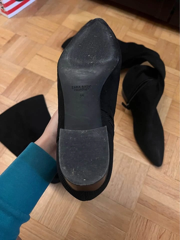 Zara Size 38 Over the Knee Suede Boots - photo 2