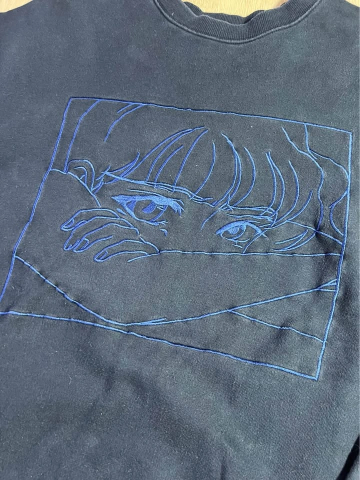 AJOBYAJO Anime Embroidered Sweatshirt - photo 2