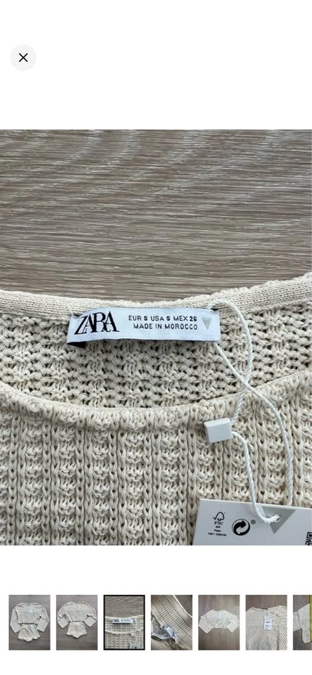 NWT Zara Crochet Knit Top and Shorts Set - photo 3
