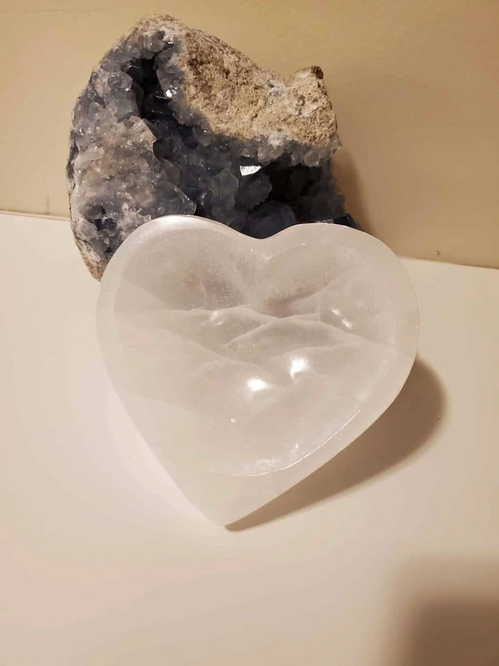 Selenite Heart Bowl