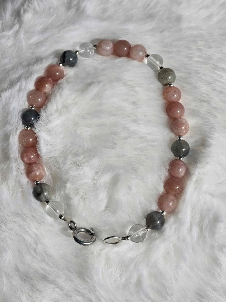 Sunstone and Labradorite Bracelet