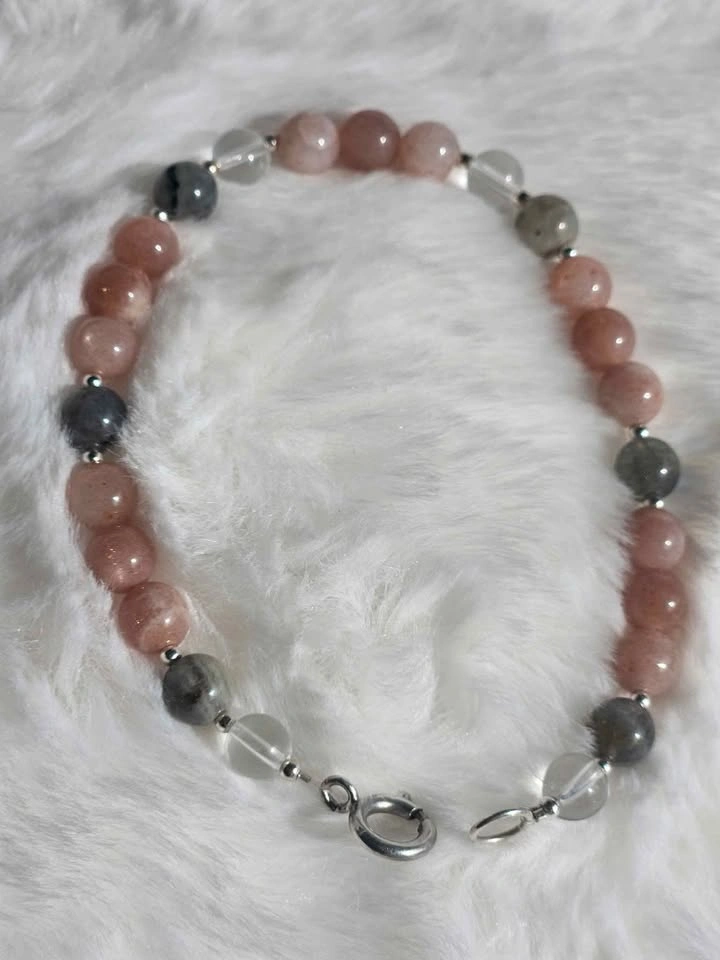 Sunstone and Labradorite Bracelet - photo 2