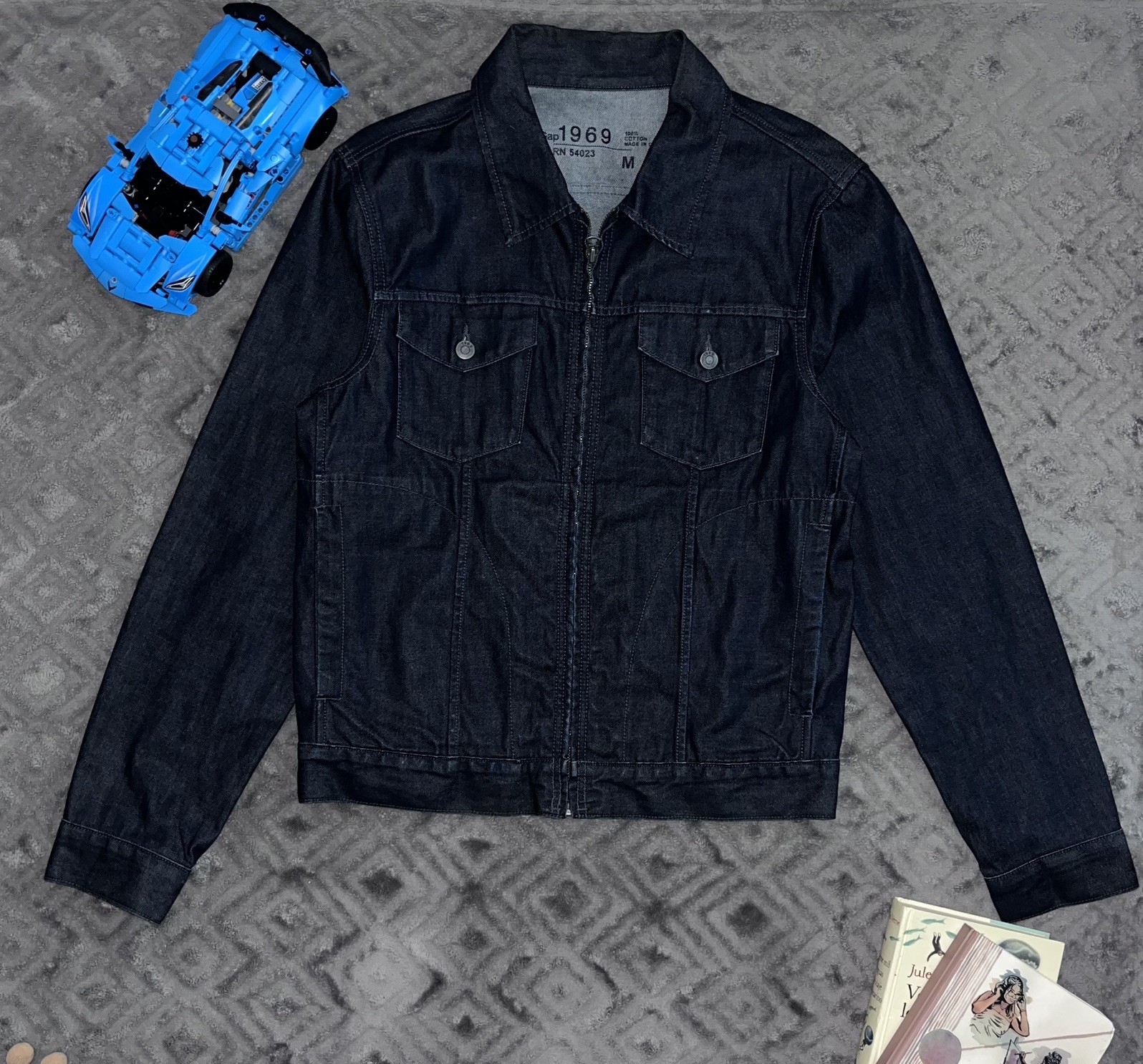 Gap 1969 Men’s Medium Denim Jacket Vintage Zipper Classic