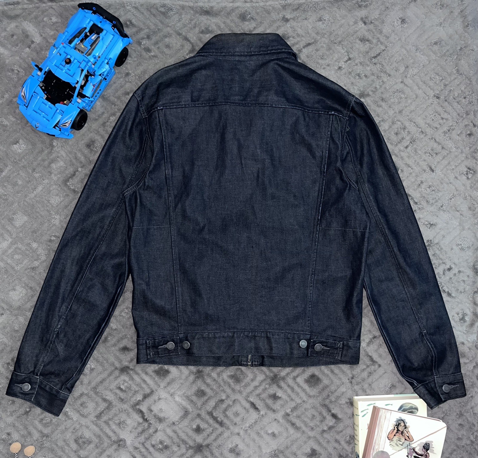 Gap 1969 Men’s Medium Denim Jacket Vintage Zipper Classic - photo 2