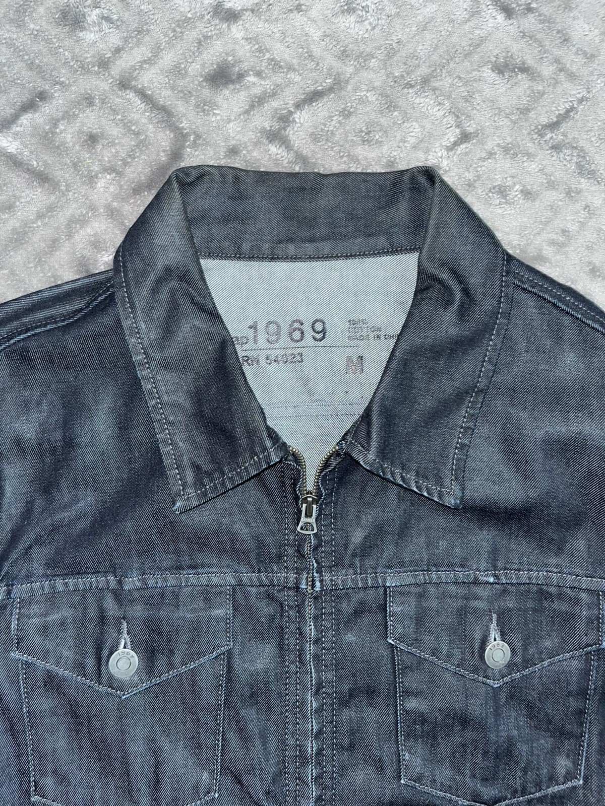 Gap 1969 Men’s Medium Denim Jacket Vintage Zipper Classic - photo 4