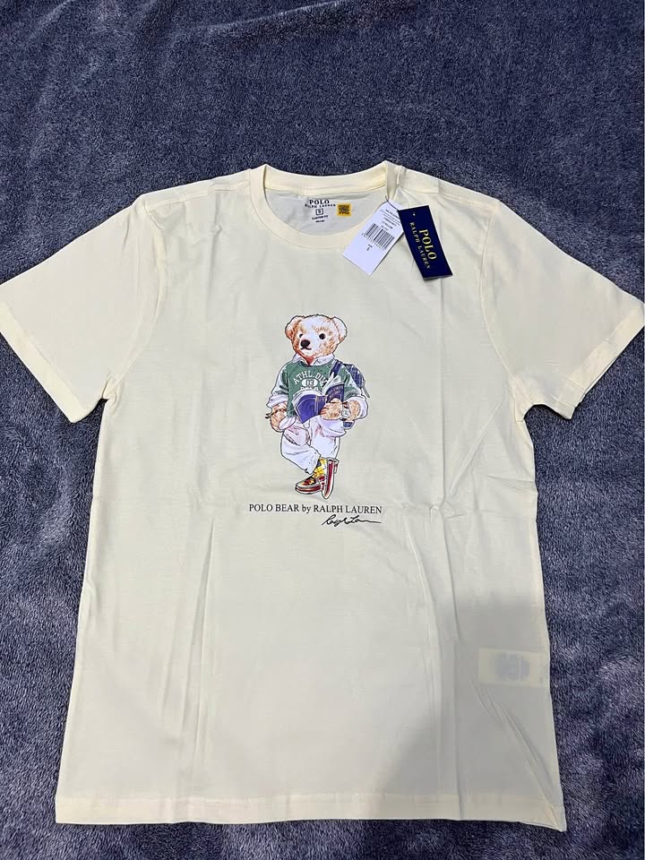 Polo Ralph Lauren Teddy Bear Tee Yellow S NWT