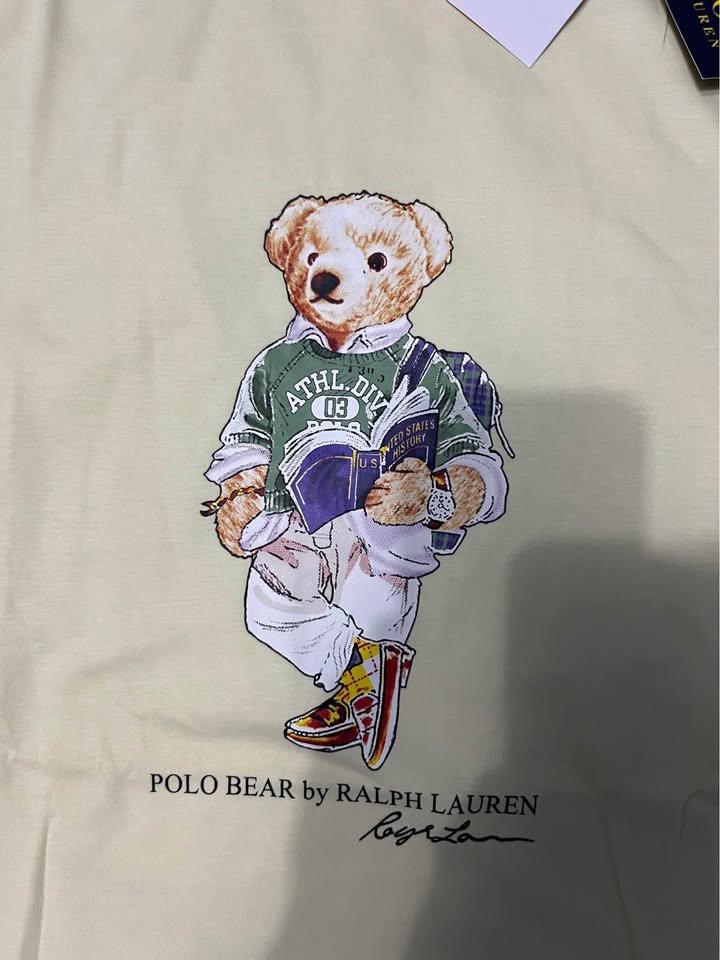 Polo Ralph Lauren Teddy Bear Tee Yellow S NWT - photo 3