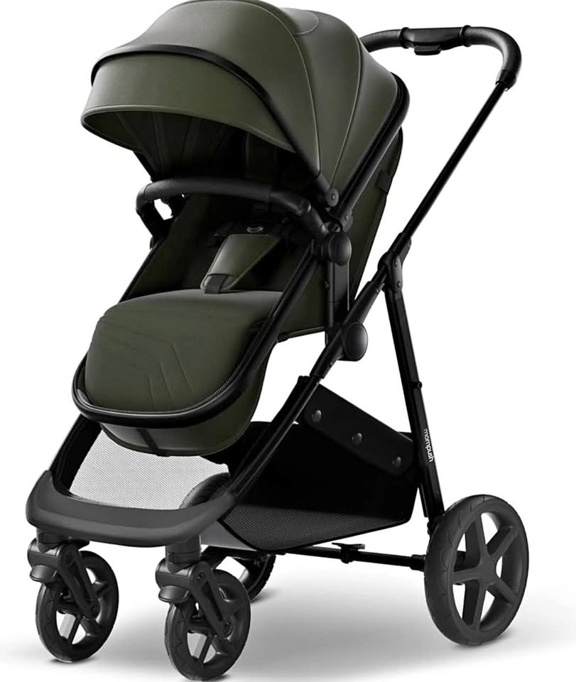 Mompush Wiz 2 in 1 Stroller – Forest Green and Black – Lightweig