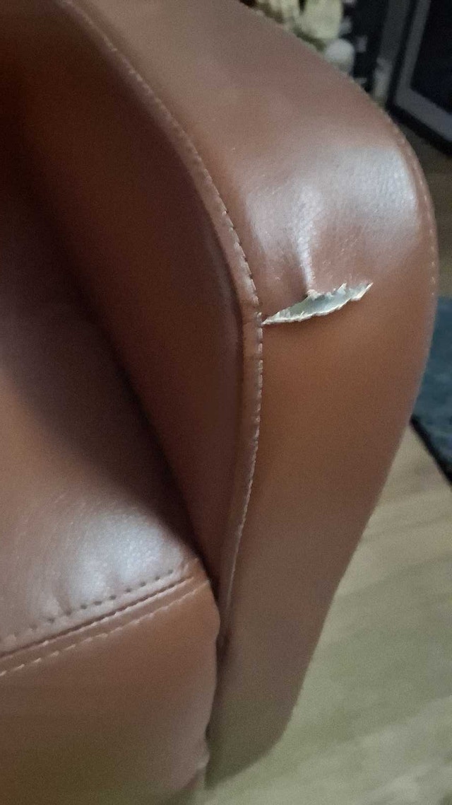 Faux Leather Manual Massage Recliner - photo 2