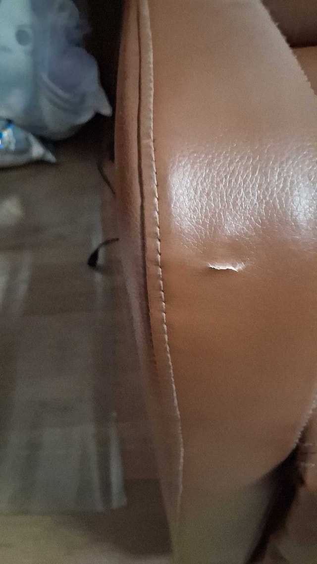 Faux Leather Manual Massage Recliner - photo 3