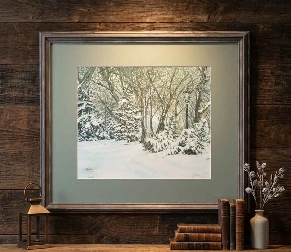 Certified Framed Art: Enamor of Slumber by Val Moker