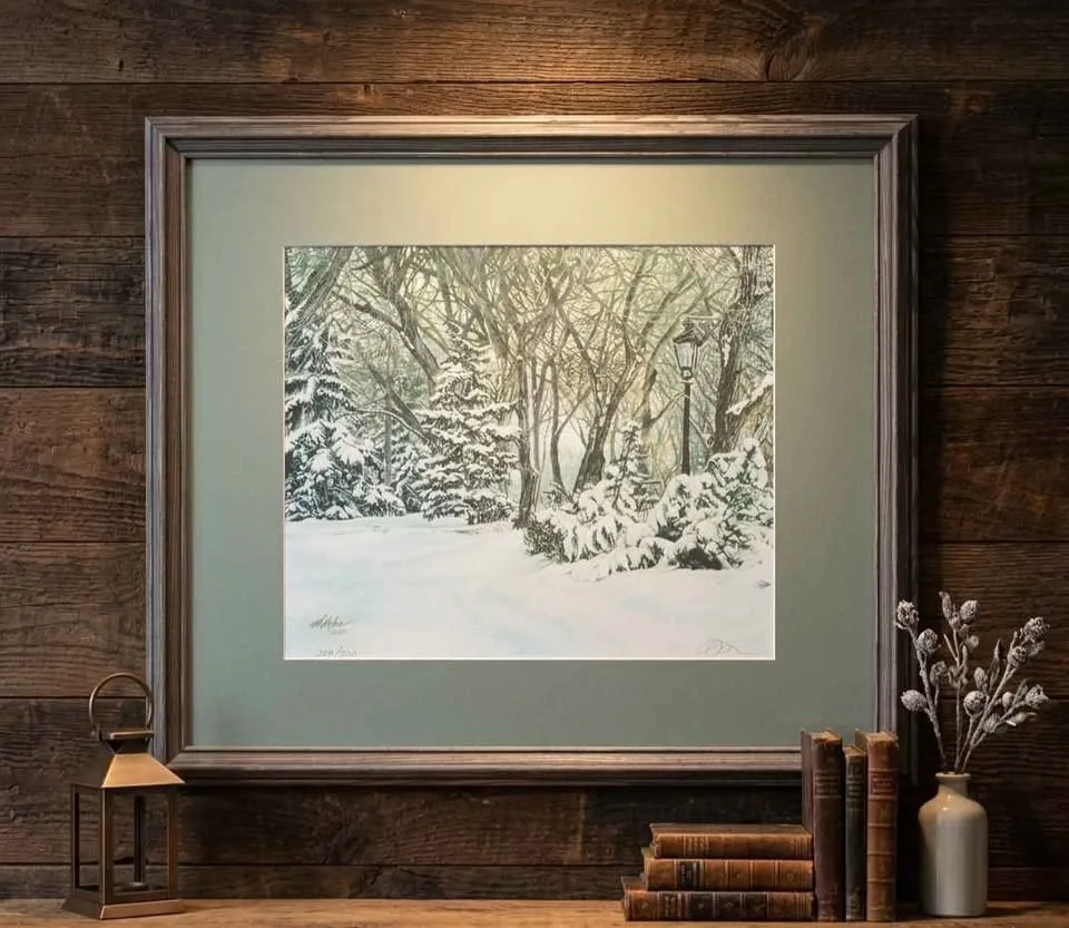 Certified Framed Art: Enamor of Slumber by Val Moker